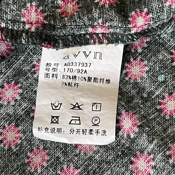 🌹2 for $20🌹Avvn. Floral Print Long Sleeve Tunic Dress with Lace Trim.  Size XL - Picture 6 of 7